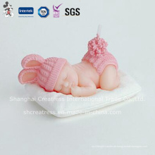 Rosa Baby Mädchen kreative Kerze für Baby-Dusche schlafen
